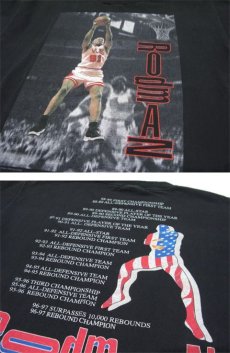 画像5: 1990's Crew Neck Print T-Shirts "Dennis Rodman"　BLACK　size L - XL (表記 XL) (5)