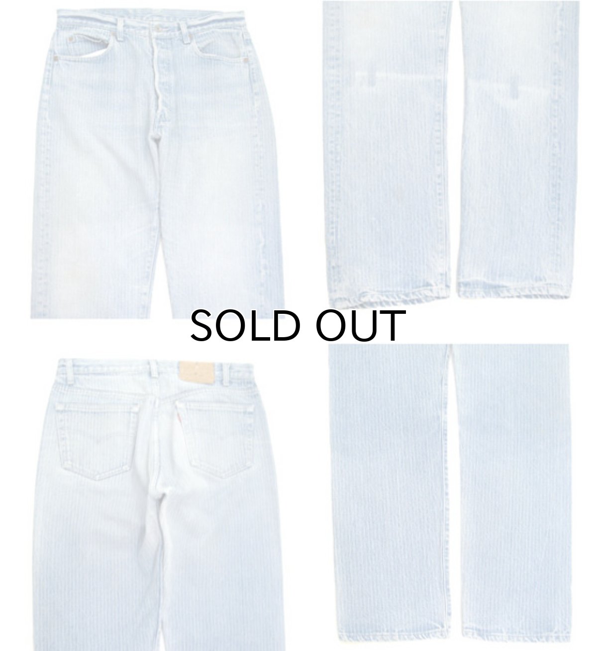 画像3: 1990's Levi Strauss & Co. Lot 501 Stripe Denim Pants　Blue Denim　size w 33.5 inch (3)