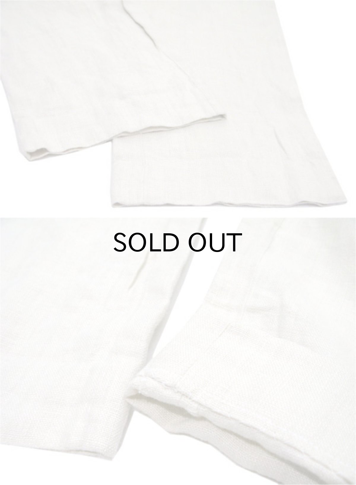 画像6: Polo by Ralph Lauren Linen Tuck Trousers -made in U.S.A- NATURAL size ~31 inch (6)