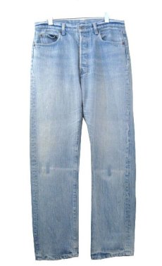 画像1: 1990's Levi Strauss & Co. Lot 501 Stripe Denim Pants　Blue Denim　size w 33.5 inch (1)