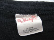 画像3: 1980's Mr. Worldpro Crew Neck Print T-Shirts "QUEBEC" made in CANADA　BLACK　size M - L (表記 不明) (3)