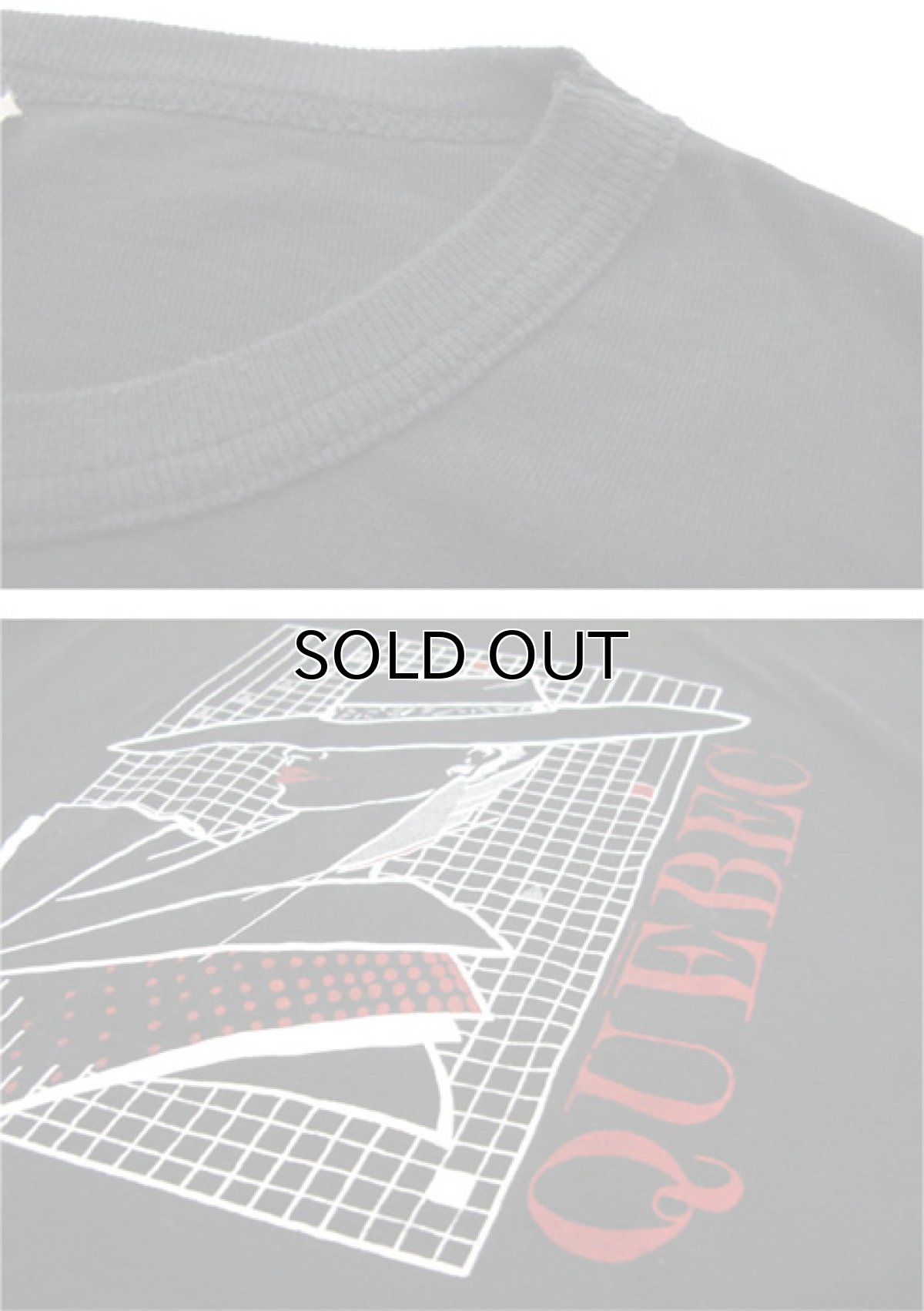 画像5: 1980's Mr. Worldpro Crew Neck Print T-Shirts "QUEBEC" made in CANADA BLACK size M - L (表記 不明) (5)