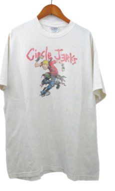 画像1: 1990's~ Hanes Band T-Shirts "Circle Jerks"　Off White　size M - L (表記 L) (1)