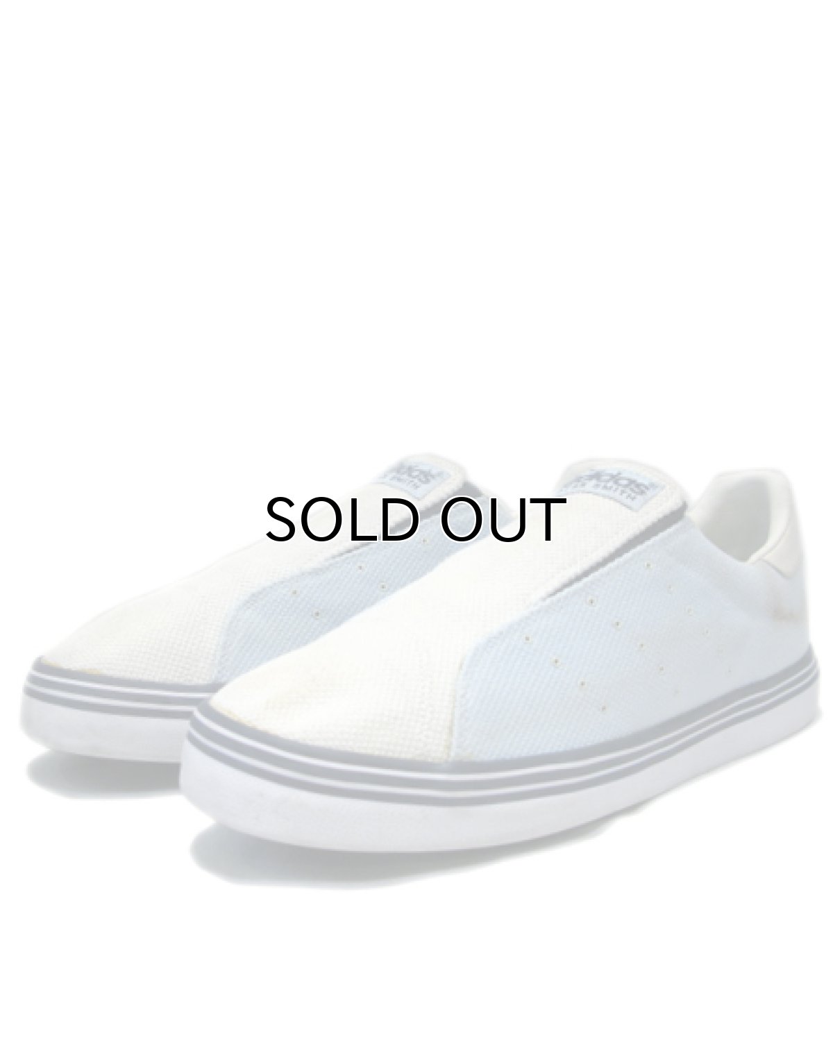 画像1: adidas "STAN SMITH" Canvas Slip-On　White / Sax Blue / Navy　size 9.5 (27.5 cm) (1)