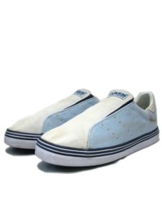 画像1: adidas "STAN SMITH" Canvas Slip-On　White / Sax Blue / Navy　size 9.5 (27.5 cm) (1)