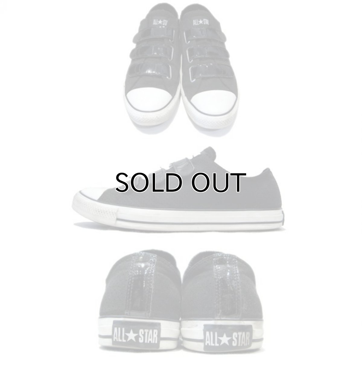 画像2: CONVERSE "ALL STAR" Velcro Sneaker Black / White size 11 (29.5 cm) (2)