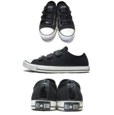 画像2: CONVERSE "ALL STAR" Velcro Sneaker　Black / White　size 11 (29.5 cm) (2)