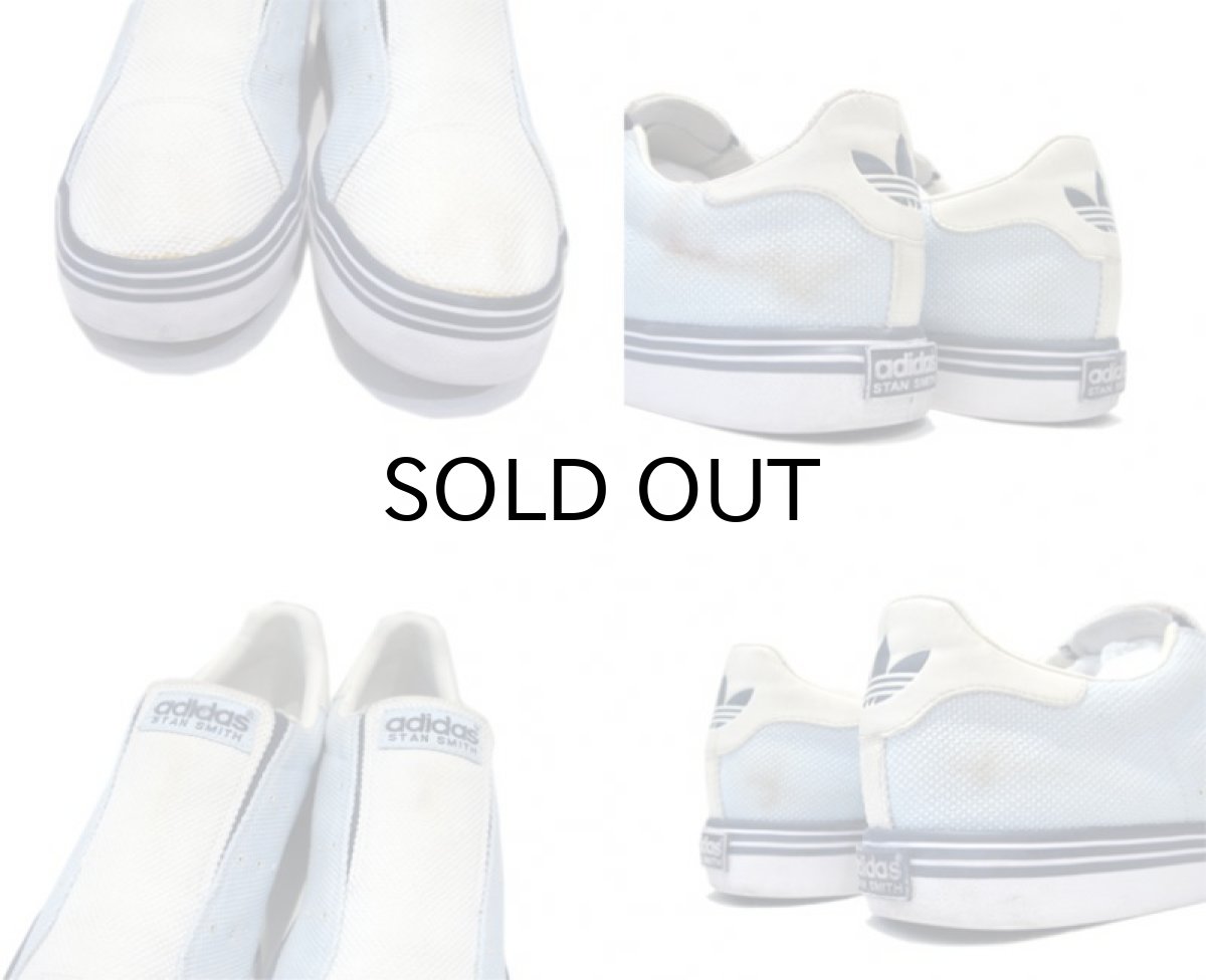 画像4: adidas "STAN SMITH" Canvas Slip-On White / Sax Blue / Navy size 9.5 (27.5 cm) (4)