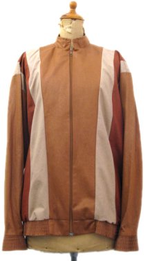 画像1: 1980's "Jordana" Zip Up Design Jacket -made in USA-　BROWN系　size M (表記 S) (1)
