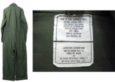 画像2: 1980's U.S.Military Cotton Sateen All in One　Dead Stock one-washed　OLIVE　size SMALL (2)