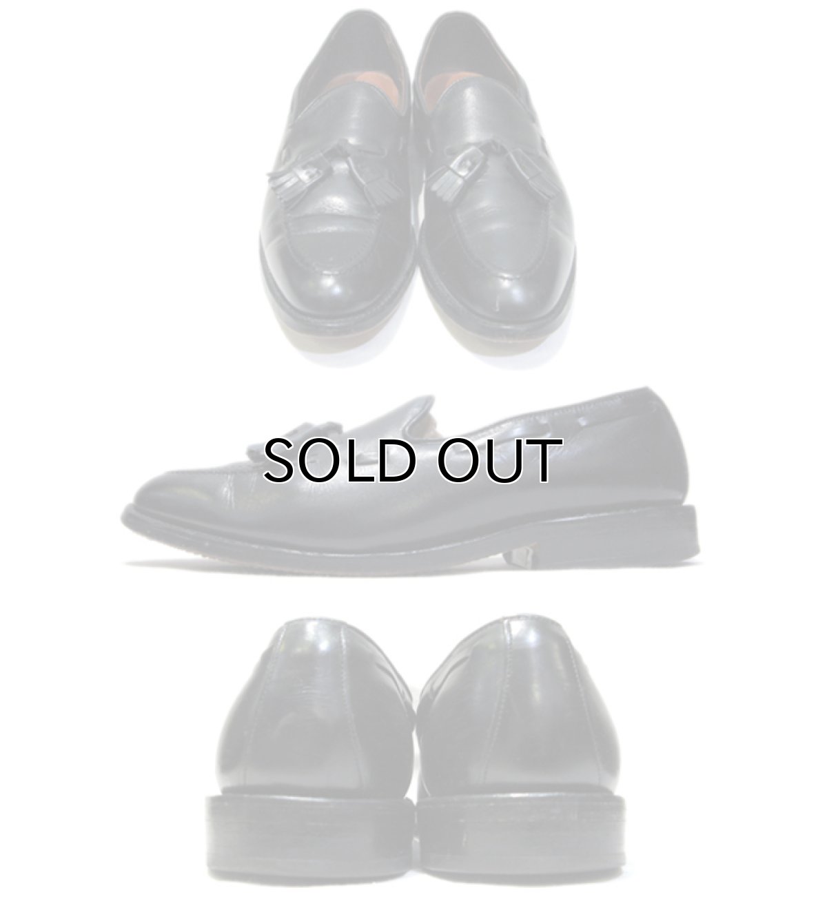 画像2: Allen Edmonds Tassel Loafers -made in USA-　BLACK　size 7 C ( 25cm ) (2)