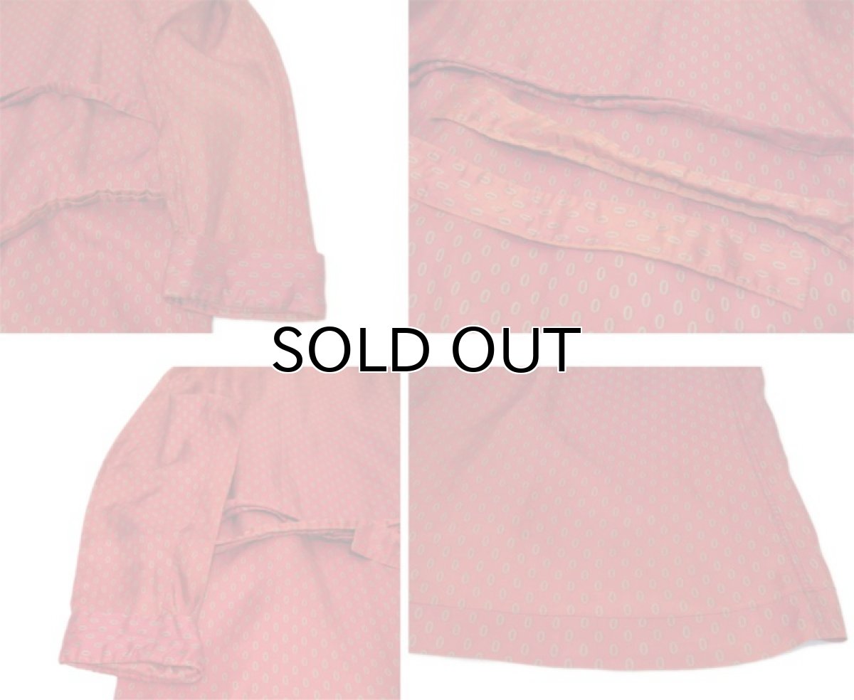 画像6: 1960's~ "TRICEL" Paisley Pattern Gown -made in BRITAIN-　RED　size Free (表記 M) (6)