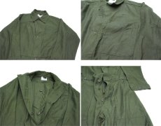 画像4: 1980's U.S.Military Cotton Sateen All in One　Dead Stock one-washed　OLIVE　size SMALL (4)