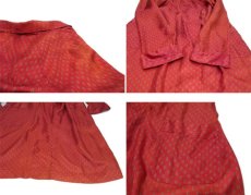 画像5: 1960's~ "TRICEL" Paisley Pattern Gown -made in BRITAIN-　RED　size Free (表記 M) (5)