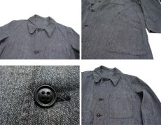 画像5: 1950's French Salt and Pepper Atelier Coat 　size S - M (表記 不明) (5)