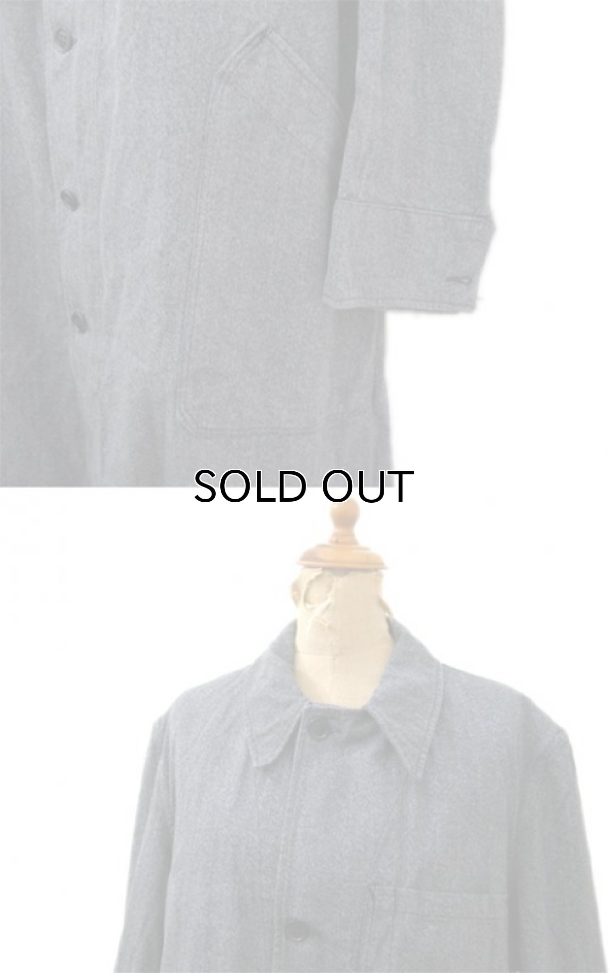 画像3: 1950's French Salt and Pepper Atelier Coat  size S - M (表記 不明) (3)