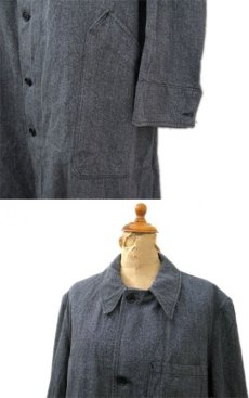 画像3: 1950's French Salt and Pepper Atelier Coat 　size S - M (表記 不明) (3)