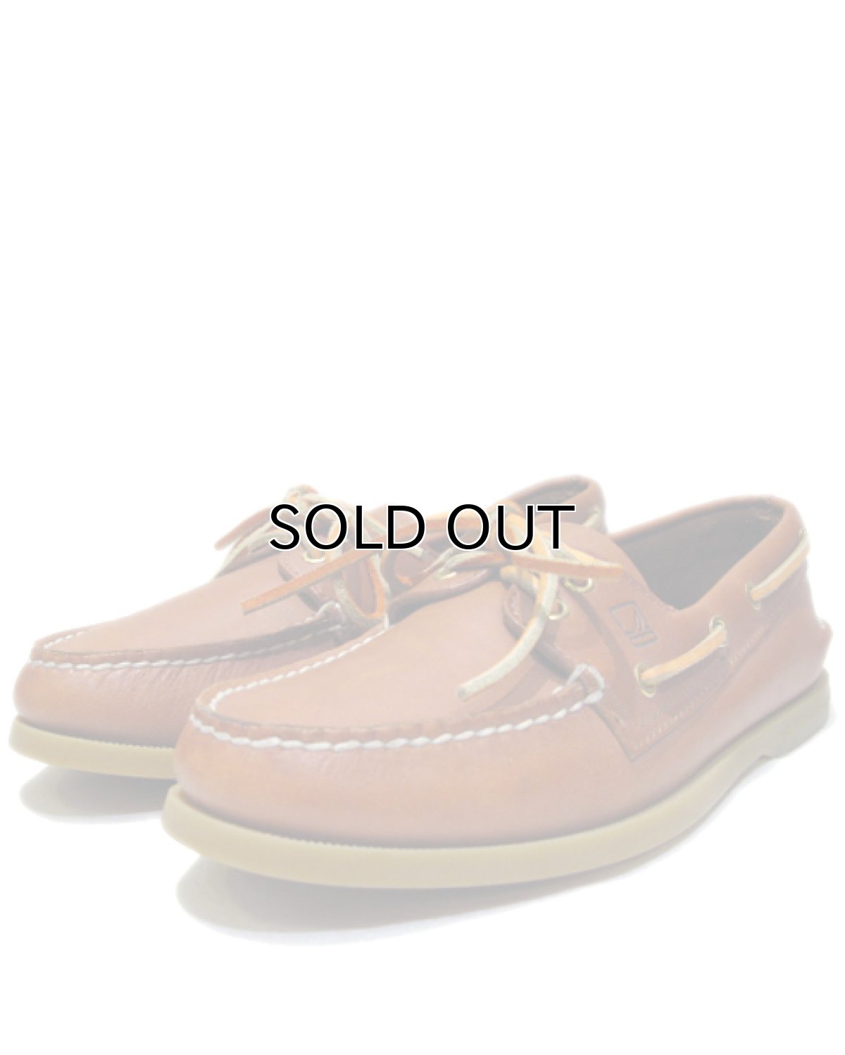 画像1: "SPERRY TOP-SIDER" Leather Deck Shoes　Lt.Brown　size 7 (25 cm) (1)