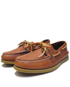 画像1: "SPERRY TOP-SIDER" Leather Deck Shoes　Lt.Brown　size 7 (25 cm) (1)
