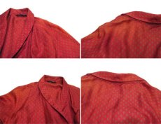 画像4: 1960's~ "TRICEL" Paisley Pattern Gown -made in BRITAIN-　RED　size Free (表記 M) (4)