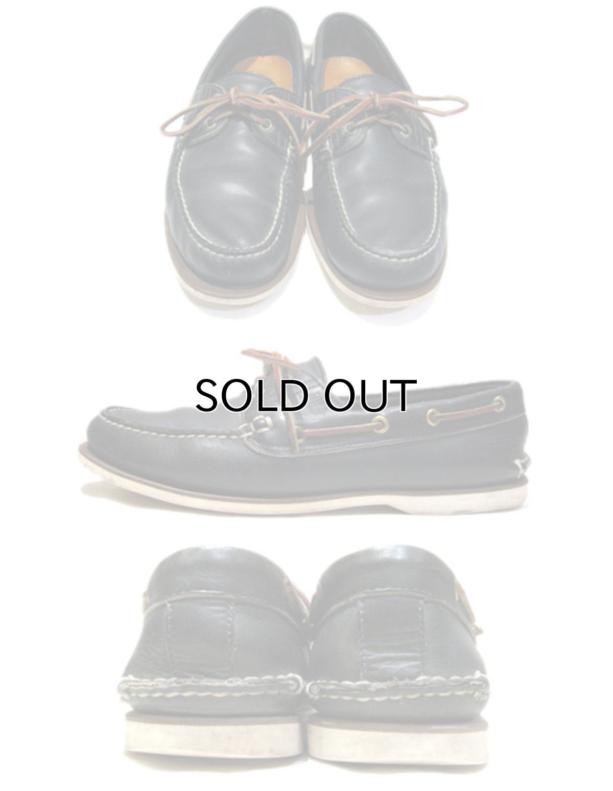 画像2: "Timberland" Leather Deck Shoes -made in USA-　Dark Blue　size 10 (28 cm) (2)