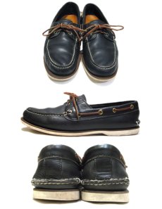 画像2: "Timberland" Leather Deck Shoes -made in USA-　Dark Blue　size 10 (28 cm) (2)
