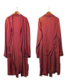 画像2: 1960's~ "TRICEL" Paisley Pattern Gown -made in BRITAIN-　RED　size Free (表記 M) (2)