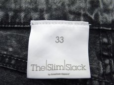 画像5: "American Apparel" Chemical Wash Denim Skinny Pants　Black Denim　size w 33 inch (表記 w 33) (5)