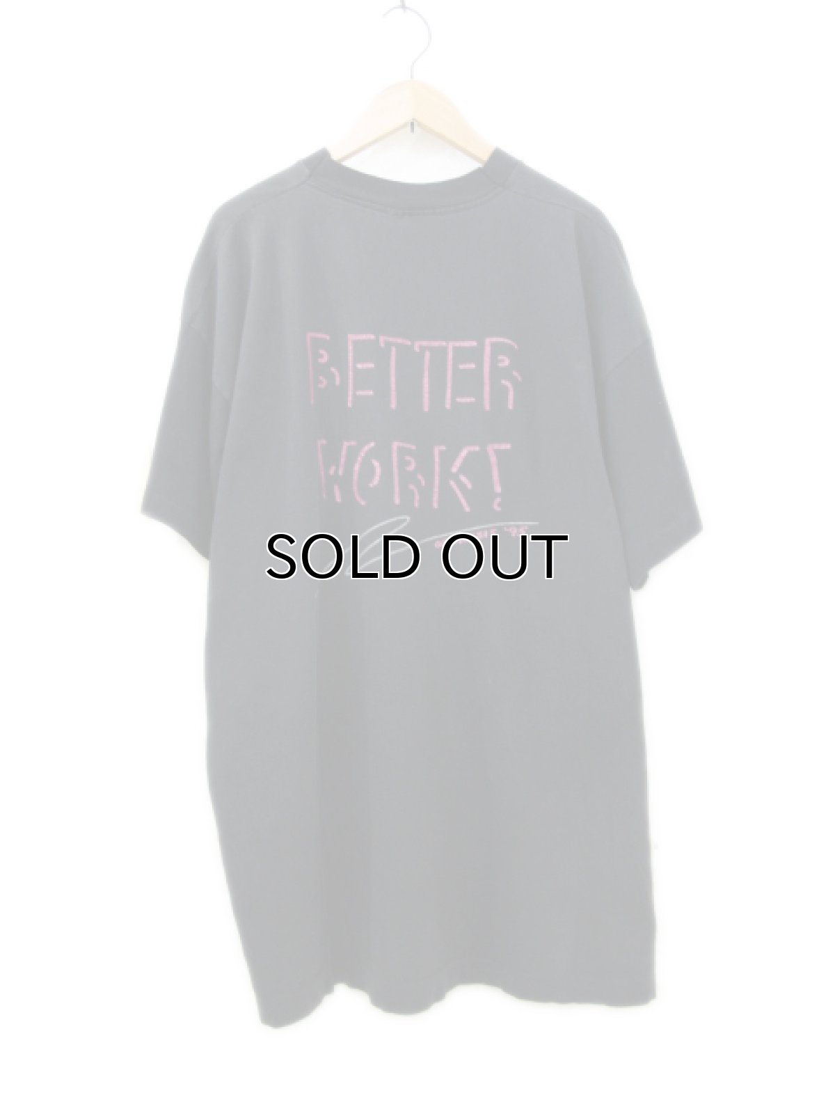 画像2: 1990's "Better Work ORCHESIS '95" Print T-Shirts -made in USA- BLACK size XL (表記 XL) (2)