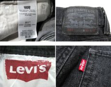 画像4: Levi's 511 Denim Skinny Pants　Black Denim　size w 32 inch (表記 w32 L32) (4)