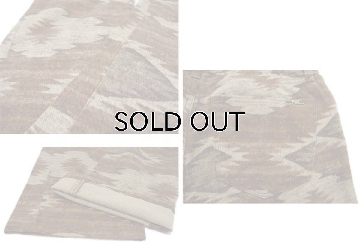 画像4: "Lauren Jeans Co." Native Pattern Slim Pants　BROWN　size w 29 inch (表記 4) (4)