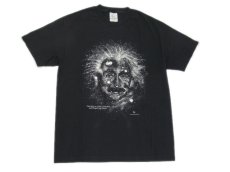 画像4: 1990's "Albert Einstein" Crew Neck Print T-Shirts　BLACK　size L (表記 L) (4)