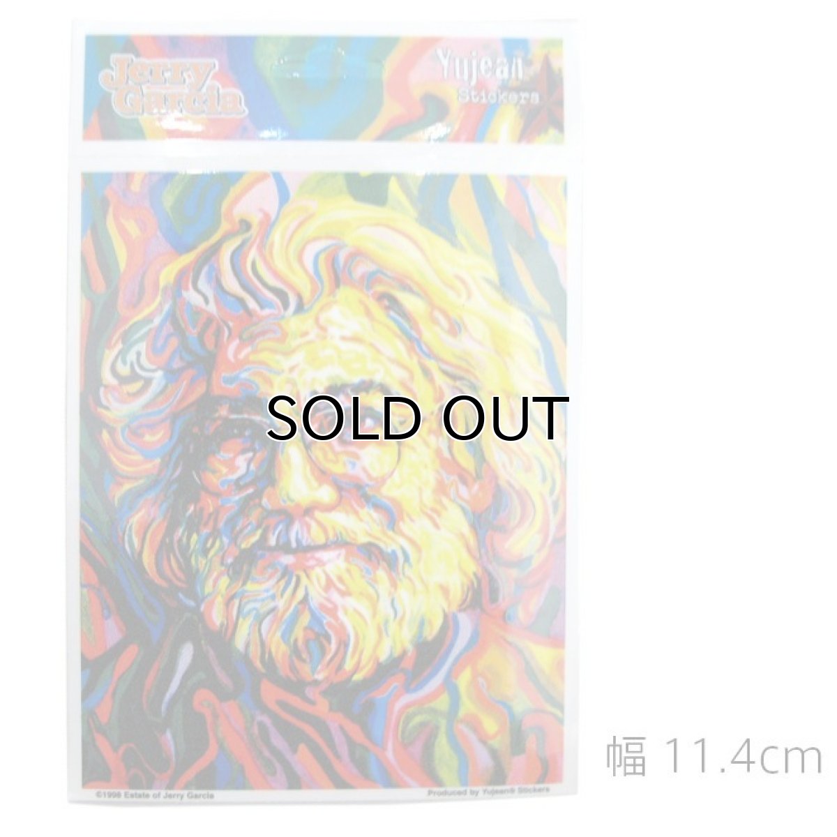 画像1: Grateful Dead "JERRY GARCIA" Yujean Stickers    (1)