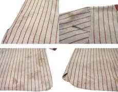 画像6: 1930's~ Pullover Baseball Shirts Stripe Design with Felt Patch　Faded Brown　size M - L (表記 不明) (6)