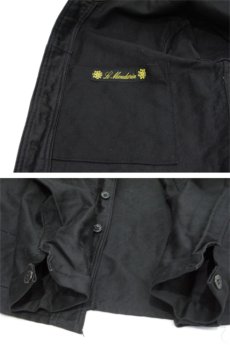 画像4: 1930-40's "Le Mandarin" French Work Moleskin Jacket　Dead Stock one-washed　BLACK　size M (表記 不明) (4)