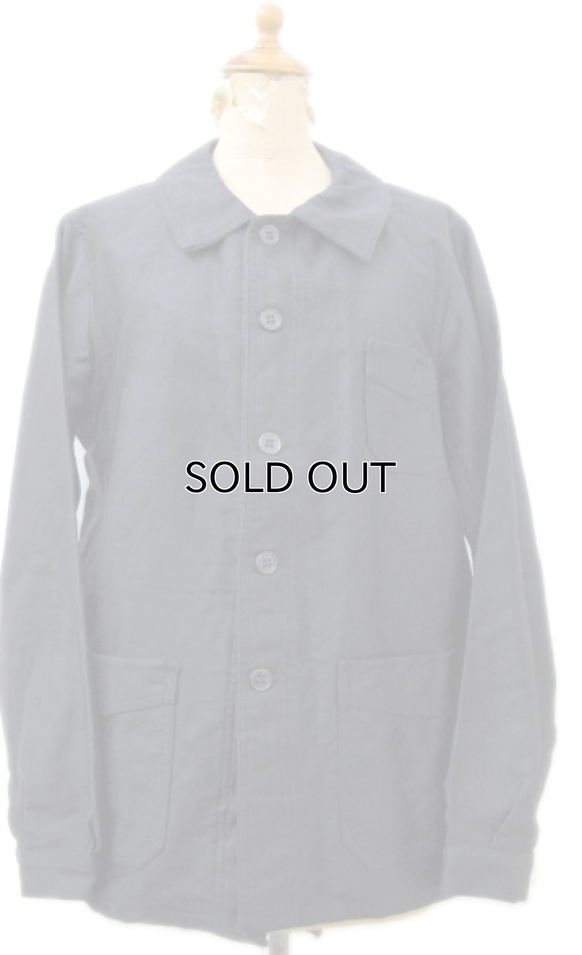 画像6: 1930-40's "Le Mandarin" French Work Moleskin Jacket Dead Stock one-washed BLACK size M (表記 不明) (6)