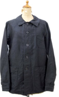 画像6: 1930-40's "Le Mandarin" French Work Moleskin Jacket　Dead Stock one-washed　BLACK　size M (表記 不明) (6)