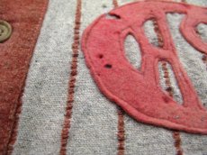 画像7: 1930's~ Pullover Baseball Shirts Stripe Design with Felt Patch　Faded Brown　size M - L (表記 不明) (7)