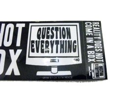 画像2: "Reality Does Not Come In A Box" Bumper Stickers    (2)
