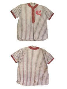 画像3: 1930's~ Pullover Baseball Shirts Stripe Design with Felt Patch　Faded Brown　size M - L (表記 不明) (3)