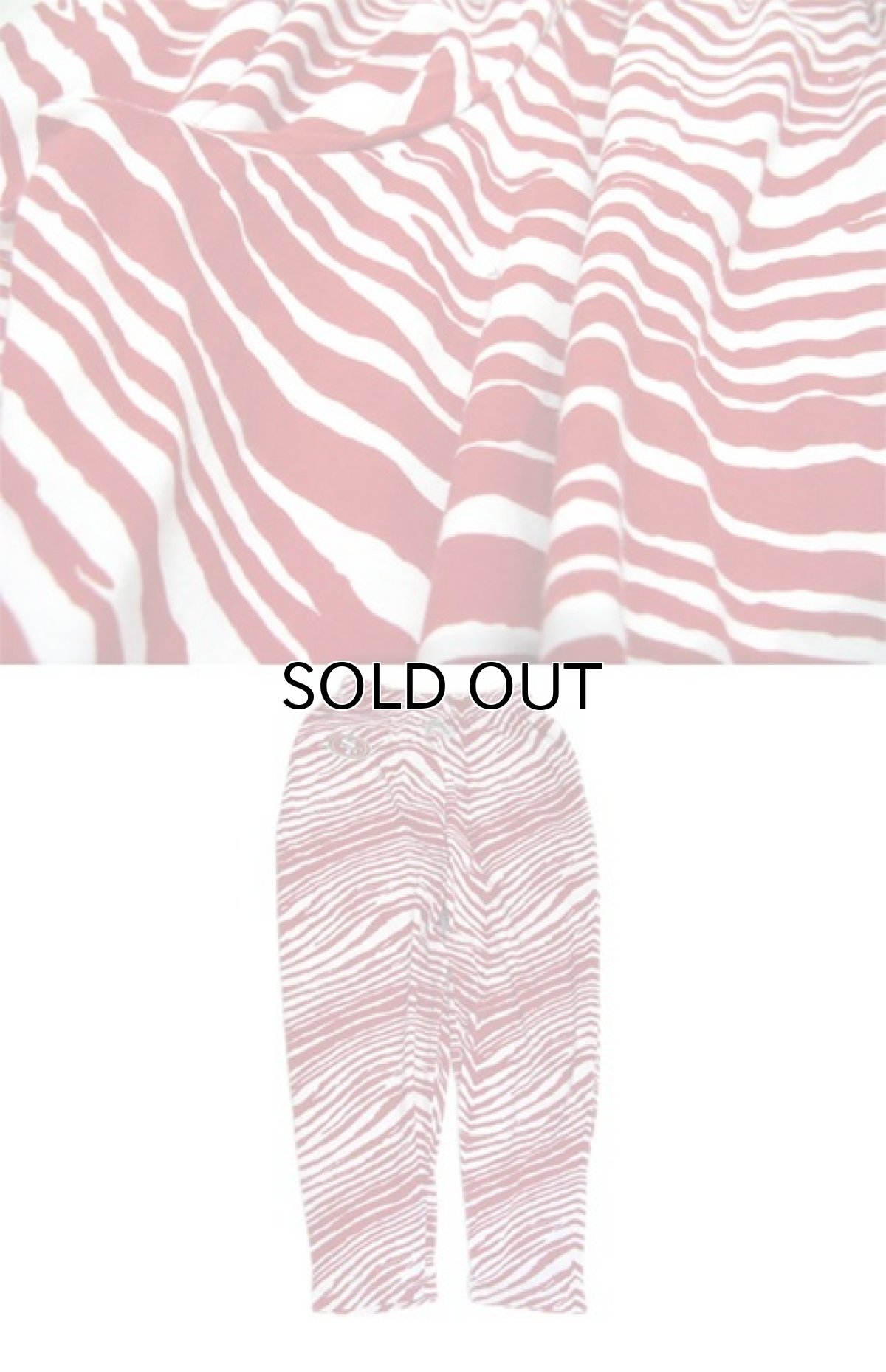 画像5: ZUBAZ Zebra Patterned Easy Pants "SF 49ers"　Red / White　size Free (5)