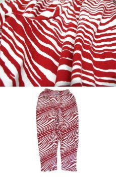 画像5: ZUBAZ Zebra Patterned Easy Pants "SF 49ers"　Red / White　size Free (5)