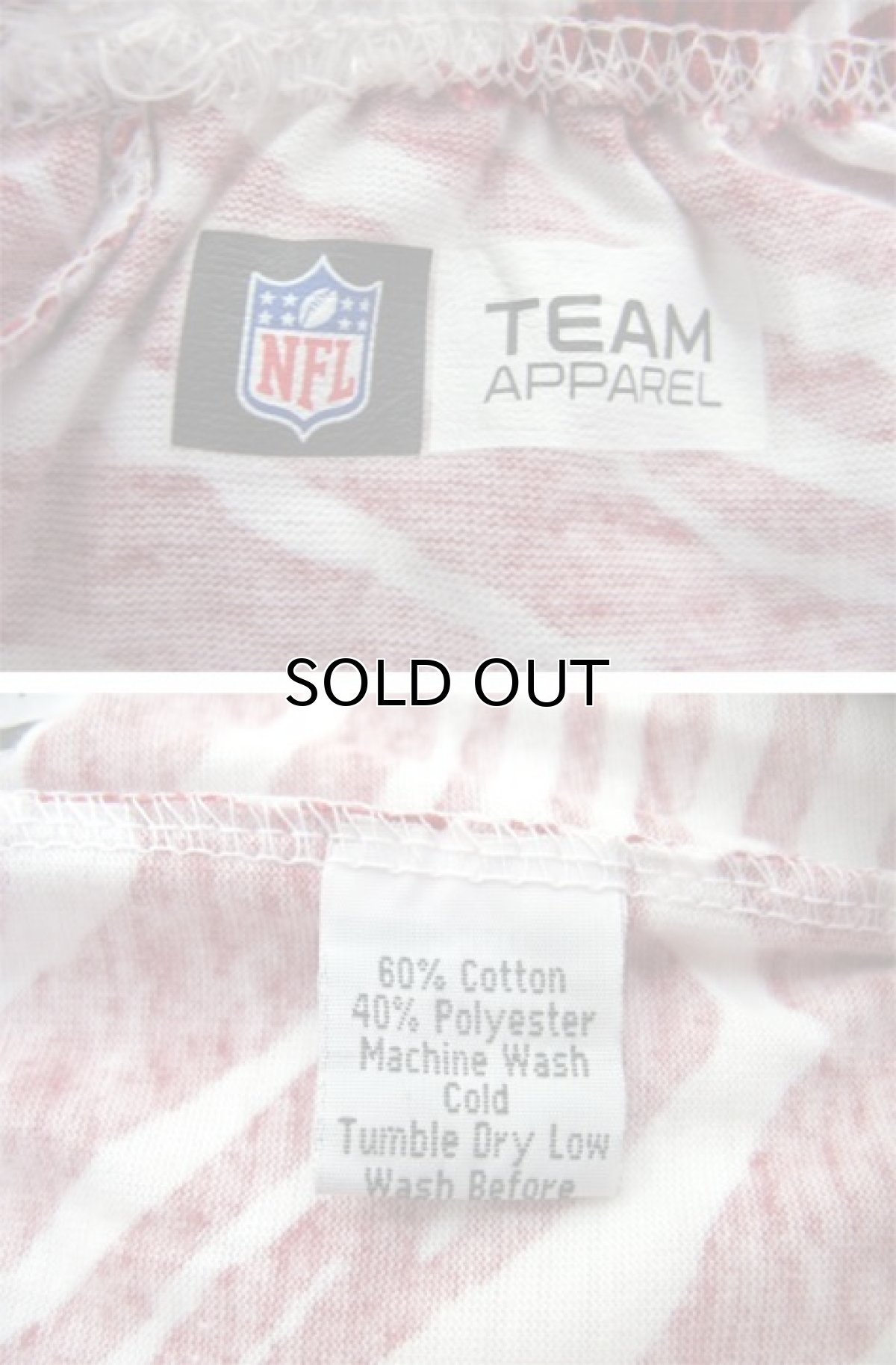 画像4: ZUBAZ Zebra Patterned Easy Pants "SF 49ers"　Red / White　size Free (4)