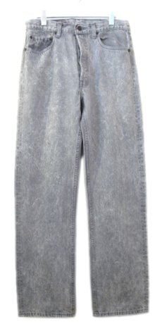画像1: 1990's Levi Strauss & Co. Lot 501Chemical Wash Denim Pants　Black Denim　size w 31.5 inch (1)