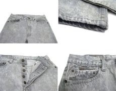 画像3: 1990's Levi Strauss & Co. Lot 501Chemical Wash Denim Pants　Black Denim　size w 31.5 inch (3)
