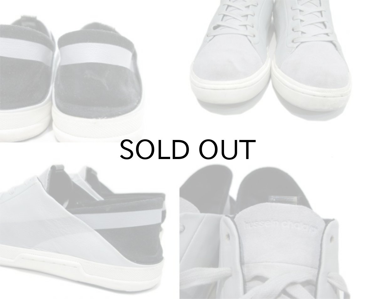 画像3: "PUMA by hussein chalayan" Leather Sneaker Grey / Black / White size12 (30 cm) (3)