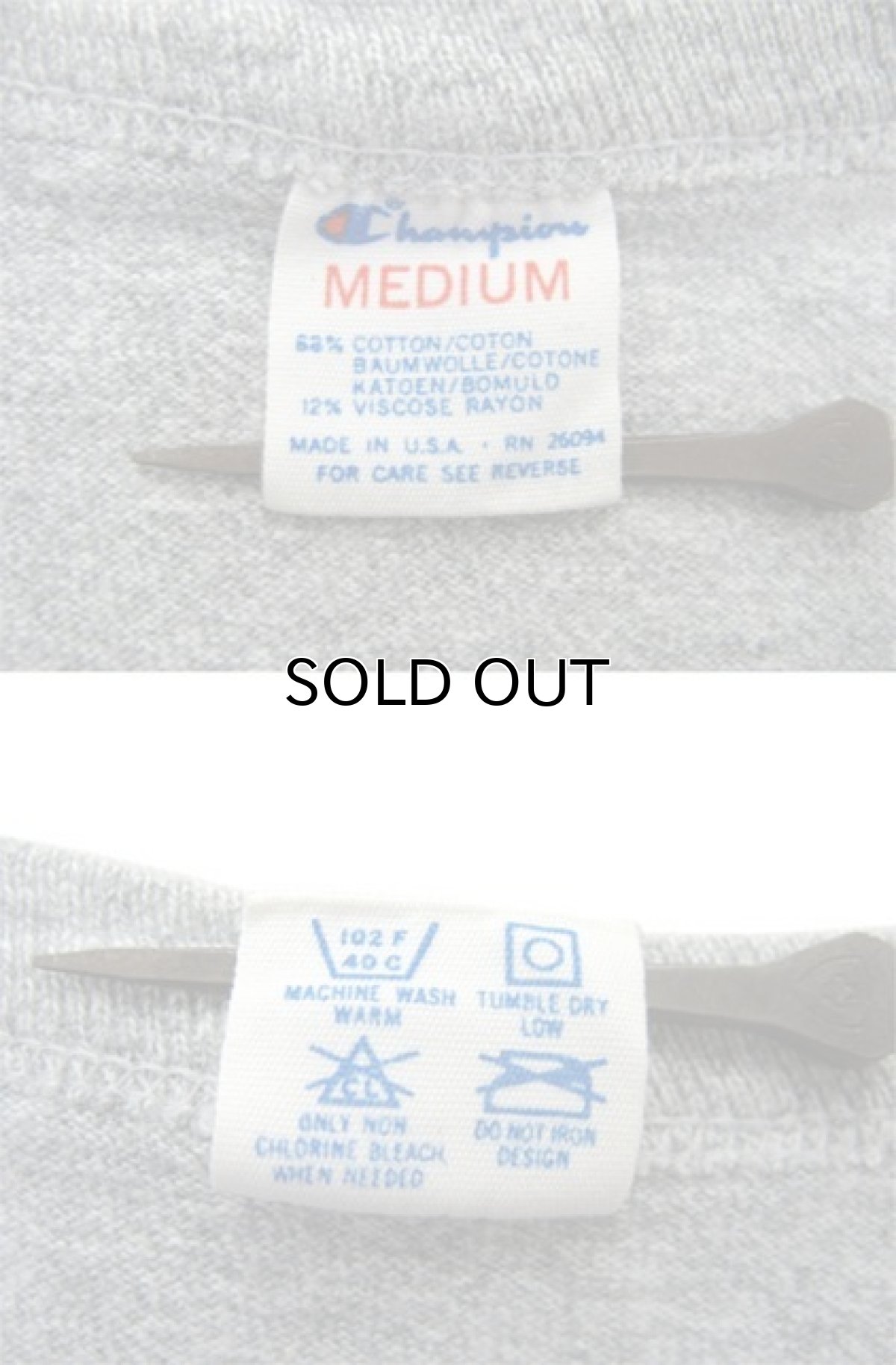 画像4: 1980's Champion Print T-Shirts "NOTREDAME" -made in USA- Heather Grey size S - M (表記 M) (4)