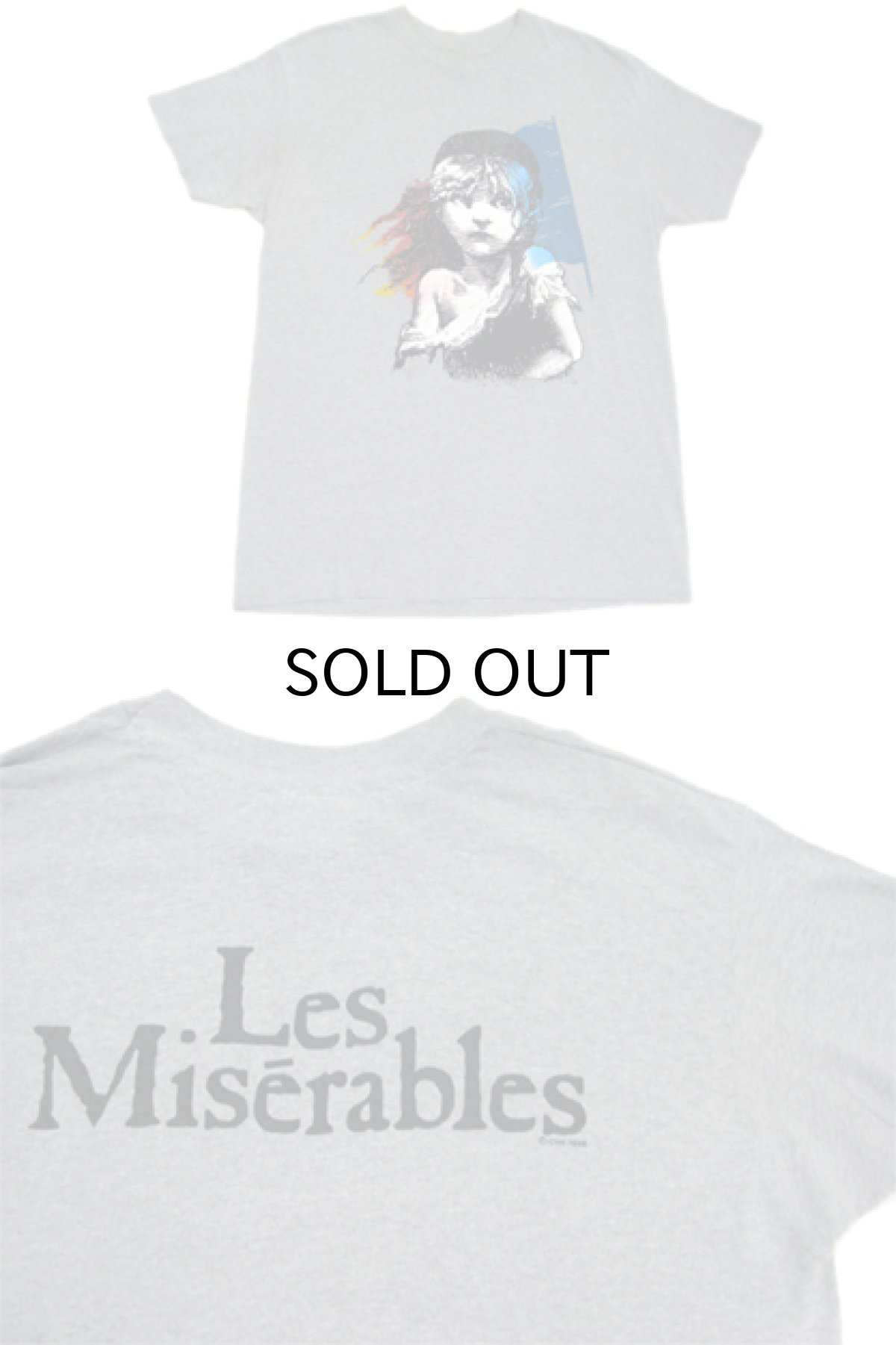 画像3: 1980's Hanes Print T-Shirts "Les Miserables" -made in USA- GREY size XL (表記 XL 46-48) (3)