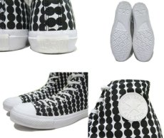 画像3: NEW Converse x marimekko "All Star" Hi-Cut Canvas Sneaker　Black / White　size 9 (27.5 cm) (3)