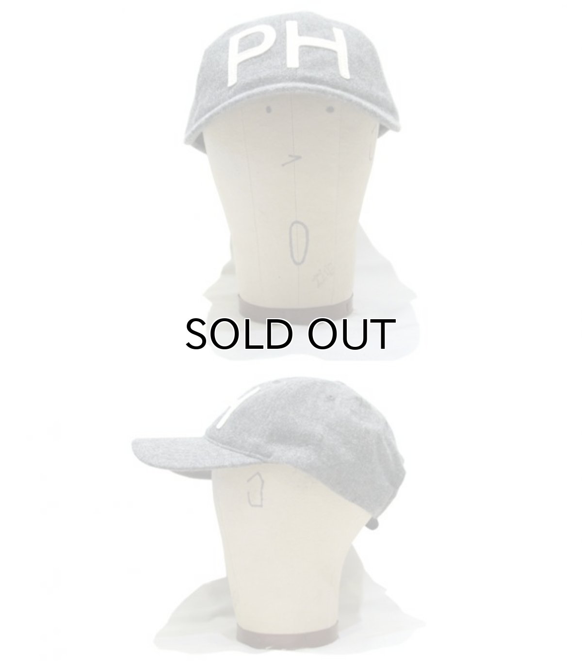 画像3: PHISH Old School Baseball Cap "PH" GREY size Free (3)